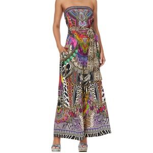 Camilla Guardians Of The Sun Silk Strapless Jumpsuit S NWT MISSING BELT Luxury